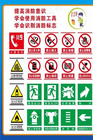 消防标识 消防标志图片