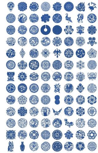 青花瓷纹理图片