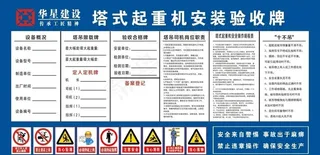 华星建设 塔式起重机 安装验收图片