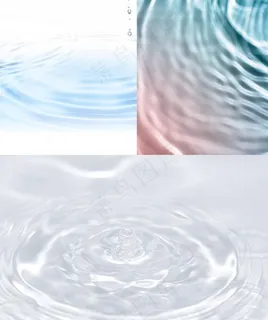 水纹水波高清背景冰爽清透蓝色水图片