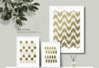 现代几何空间背景装饰画图片