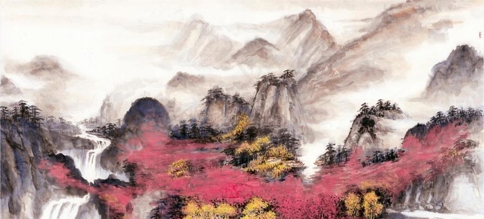 山水画 水墨画 国画图片