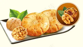 核桃酥饼食物点心图片