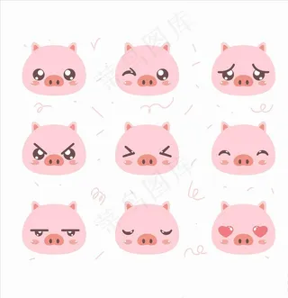 猪头表情图片