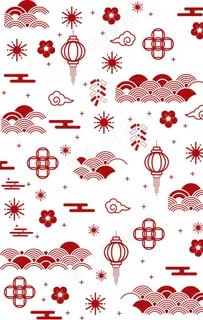 中国风春节新年元素png素材图片