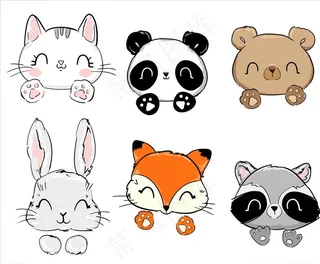 卡通动物图片