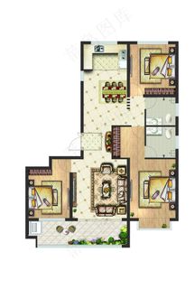 户型图渲染素材设计图片