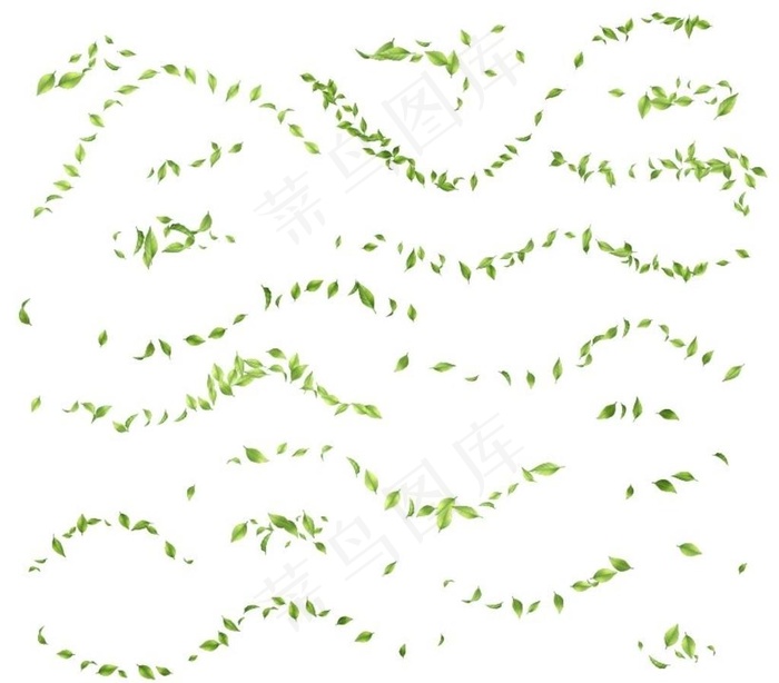 矢量散落的树叶飘落素材图片eps,ai矢量模版下载