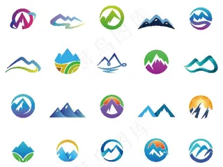 山水logo素材图片
