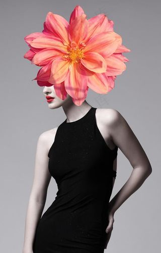 人物花卉装饰画图片