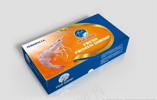 鲜冻虾包装盒图片