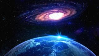 星云星球科幻背景图片