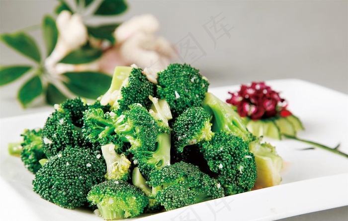 蒜蓉西兰花图片