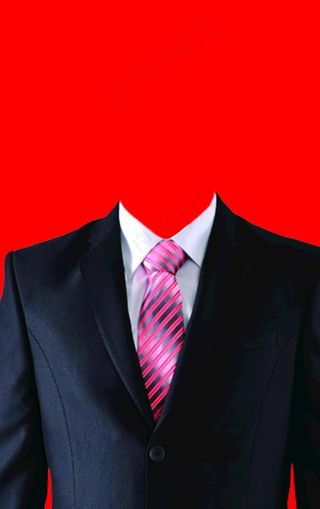 西装证件照模板图片