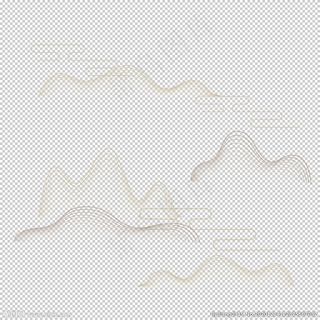 背景素材 国潮山水祥云 水墨图片