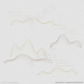 背景素材 国潮山水祥云 水墨图片