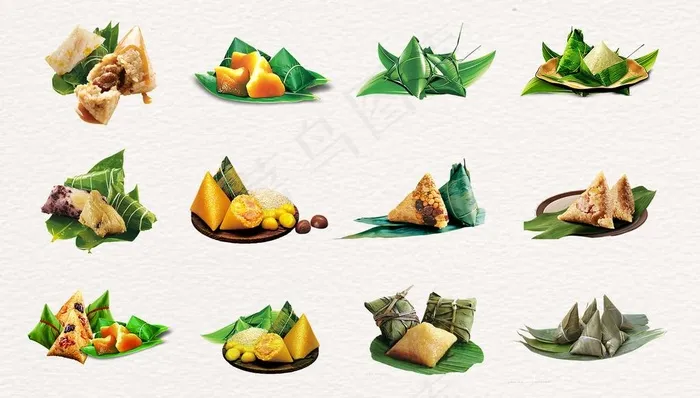 粽子元素图片(2362X1416(DPI:300))psd模版下载