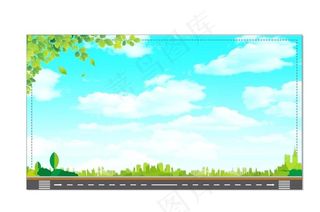 蓝天草地图片