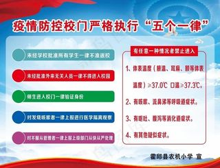 疫情防控校门严格执行“五个一律图片