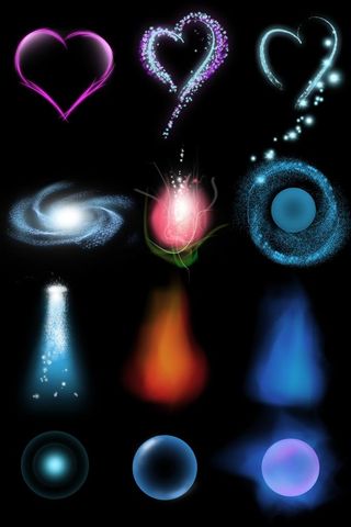 不同形状发光体图片