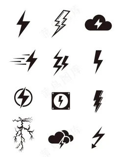 闪电图标图片