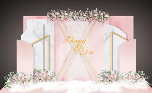 婚礼合影区图片