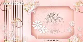 香槟婚礼背景图片