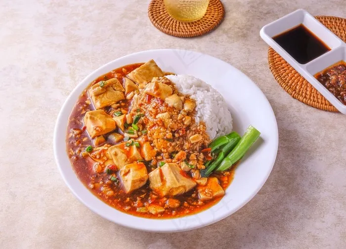 麻婆豆腐饭图片