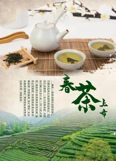 茶叶海报 新茶上市 创意海报图片