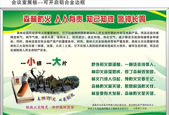 森林防火图片cdr矢量模版下载