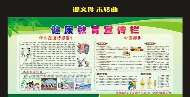 健康教育宣传知识展板图片