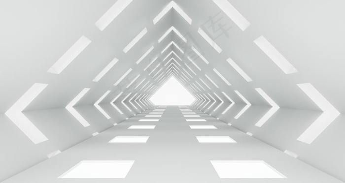 灰白菱形三维空间背景图片