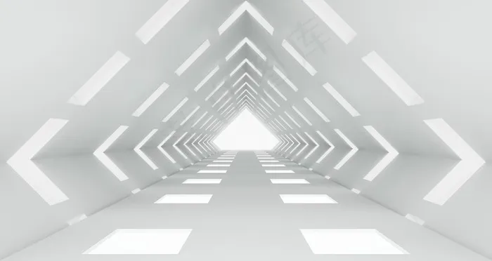 灰白菱形三维空间背景图片