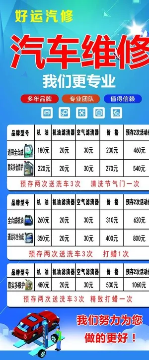 汽修展架图片