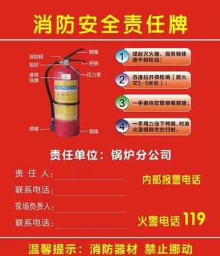 消防安全责任牌图片