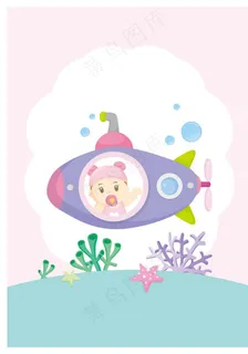卡通婴儿背景图片