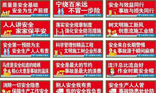 安全标语图片