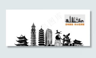 赣州水墨地标图片