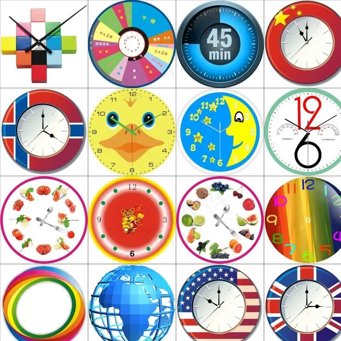 卡通矢量钟图片(280X280)cdr矢量模版下载