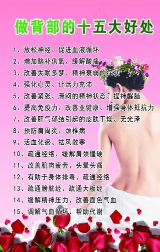 做背部十五大好处图片