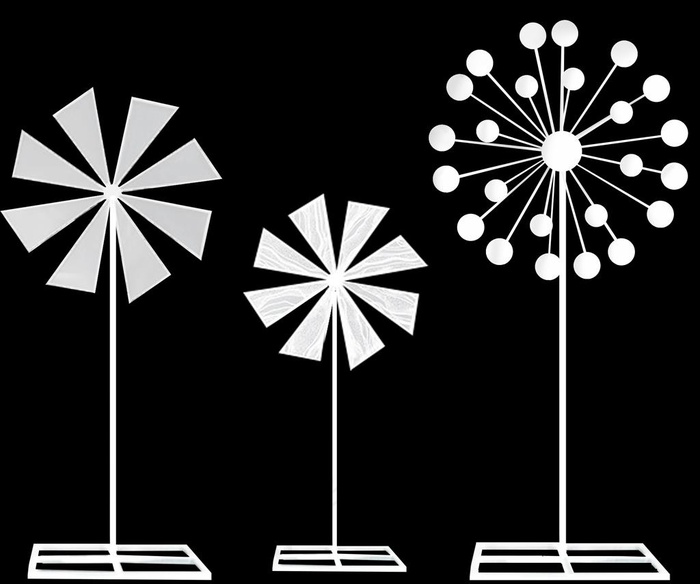 婚礼风车手绘道具素材 psd图片