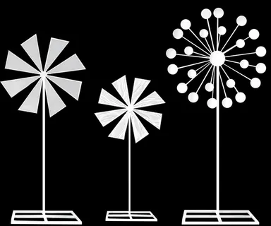 婚礼风车手绘道具素材 psd图片