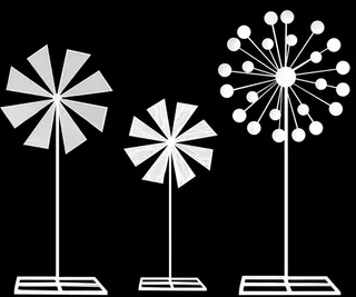 婚礼风车手绘道具素材 psd图片