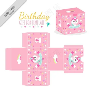 可爱的生日礼品 礼物盒图片