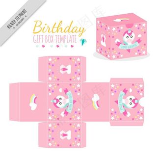 可爱的生日礼品 礼物盒图片