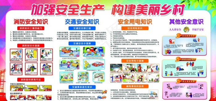 2018安全生产美丽乡村图片(6803X3402(DPI:72))psd模版下载