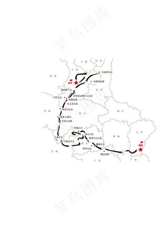 长征路线图片