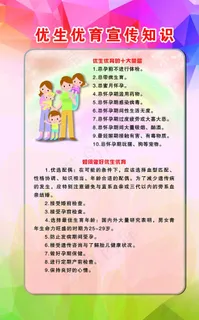 优生优育展板图片