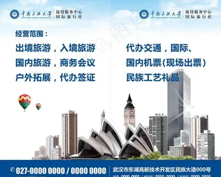 中南民族大学旅游海报图片
