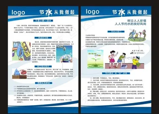 节水展板图片